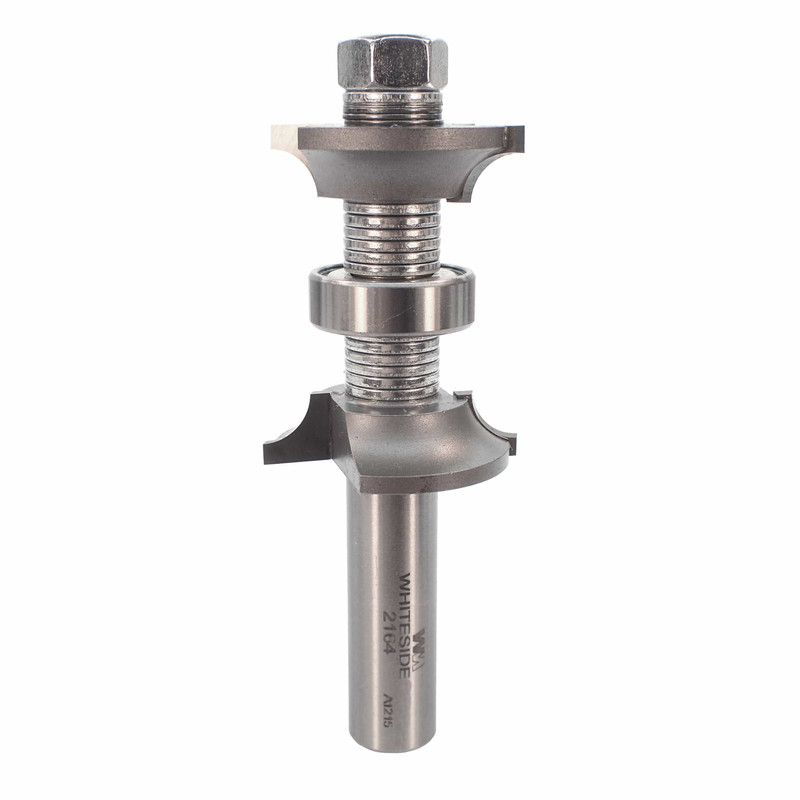 2164 Double Roundover Router Bit 1/4" R X 1-3/8" D 3-3/4" OL